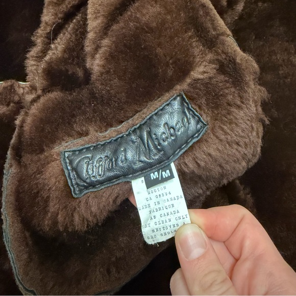 Vtg Clifford Michael Sheepskin Long Rancher Coat Oversized Canadian Adult Medium - Picture 13 of 15